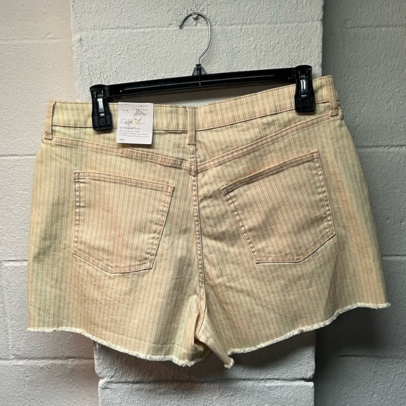 LC Lauren Conrad Shorts Stripe
Super High Rise Cut Off Zip. - Picture 2 of 4